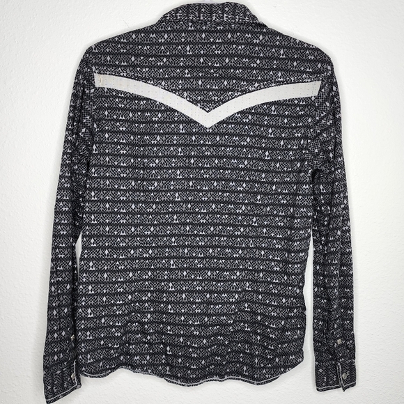 Panhandle Rough Stock Western Wear Shirt Collared Pearl Snap Women's Small - Picture 4 of 8